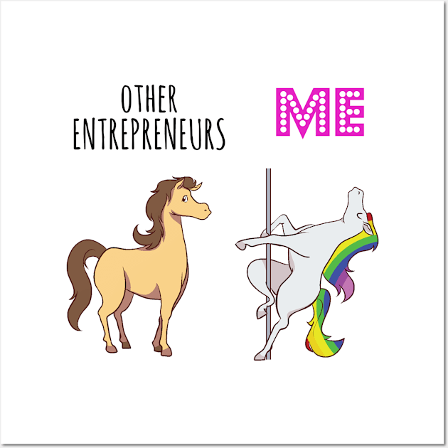 Other entrepreneur Unicorn Wall Art by IndigoPine